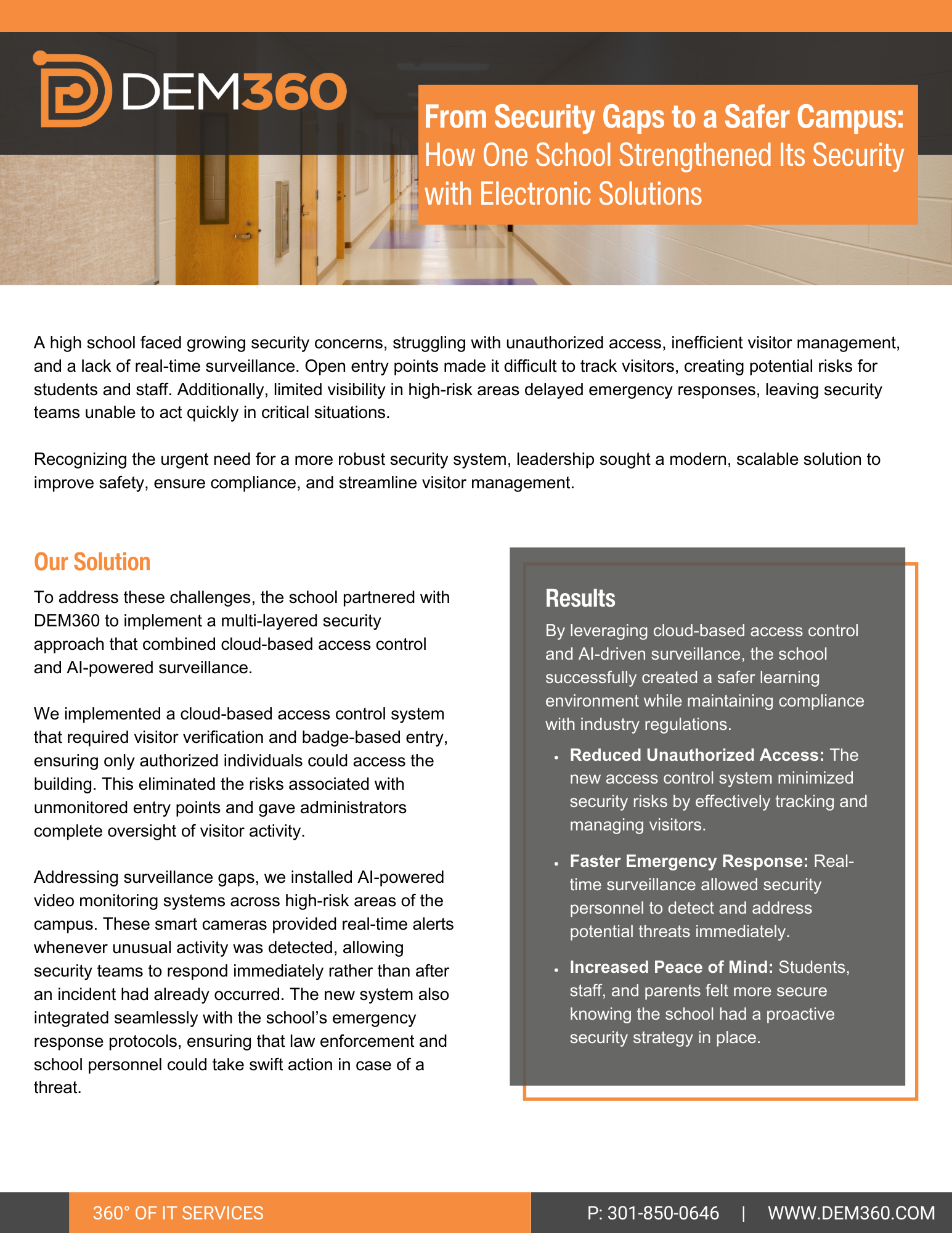 DEM360 Education K-12 Use Case